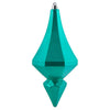 Vickerman MC191042D 8" Teal Candy Finish Diamond Finial Ornament Pack Of 2
