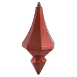 Vickerman MC191071D 8" Coral Candy Finish Diamond Finial Ornament Pack Of 2