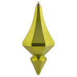 Vickerman MC191073D 8" Lime Candy Finish Diamond Finial Ornament Pack Of 2