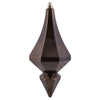 Vickerman MC191075D 8" Chocolate Candy Finish Diamond Finial Ornament Pack Of 2