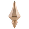 Vickerman MC191080D 8" Cafe Latte Candy Finish Diamond Finial Ornament Pack Of 2