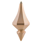 Vickerman MC191080D 8" Cafe Latte Candy Finish Diamond Finial Ornament Pack Of 2