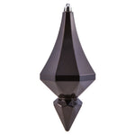 Vickerman MC191084D 8" Gunmetal Candy Finish Diamond Finial Ornament Pack Of 2