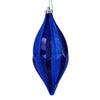 Vickerman MC191102D 10" Blue Candy Glitter Shuttle Christmas Ornament Pack Of 2