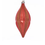 Vickerman MC191118D 10" Burnish Orange Candy Glitter Shuttle Christmas Ornament Pack Of 2