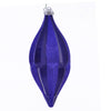 Vickerman MC191122D 10" Cobalt Blue Candy Glitter Shuttle Christmas Ornament Pack Of 2