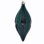 Vickerman MC191124D 10" Emerald Candy Glitter Shuttle Christmas Ornament Pack Of 2
