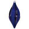 Vickerman MC191131D 10" Midnight Blue Candy Glitter Shuttle Christmas Ornament Pack Of 2