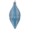 Vickerman MC191132D 10" Baby Blue Candy Glitter Shuttle Christmas Ornament Pack Of 2