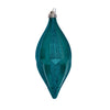 Vickerman MC191142D 10" Teal Candy Glitter Shuttle Christmas Ornament Pack Of 2