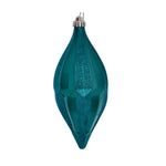 Vickerman MC191142D 10" Teal Candy Glitter Shuttle Christmas Ornament Pack Of 2