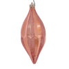 Vickerman MC191158D 10" Rose Gold Candy Glitter Shuttle Christmas Ornament Pack Of 2