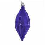 Vickerman MC191166D 10" Purple Candy Glitter Shuttle Christmas Ornament Pack Of 2
