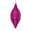 Vickerman MC191170D 10" Fuchsia Candy Glitter Shuttle Christmas Ornament Pack Of 2