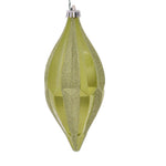 Vickerman MC191173D 10" Lime Candy Glitter Shuttle Christmas Ornament Pack Of 2