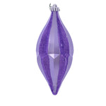 Vickerman MC191186D 10" Lavender Candy Glitter Shuttle Christmas Ornament Pack Of 2