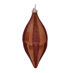 Vickerman MC191188D 10" Copper Candy Glitter Shuttle Christmas Ornament Pack Of 2