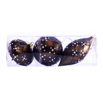 Vickerman MC191275 4- 7" Chocolate Matte Jewel Christmas Ornament Set Pack Of 3