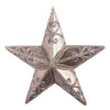 Vickerman MC194176 9" Mocha Antique Swirl Star Christmas Ornament