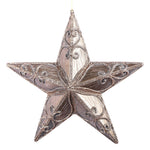 Vickerman MC194176 9" Mocha Antique Swirl Star Christmas Ornament
