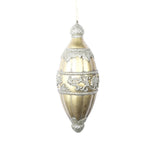 Vickerman MC194408 15" Gold Antique Swirl Drop Christmas Ornament