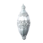 Vickerman MC194425 15" Limestone Antique Swirl Drop Christmas Ornament