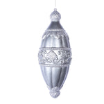 Vickerman MC194487 15" Pewter Antique Swirl Drop Ornament