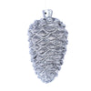 Vickerman MC194687 5.5" Pewter Antique Pinecone Ornament