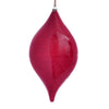 Vickerman MC197403 11.5" Red Wood Grain Drop Christmas Ornament Pack Of 2
