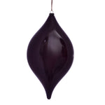 Vickerman MC197465 11.5" Burgundy Wood Grain Drop Christmas Ornament Pack Of 2