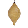 Vickerman MC197490 11.5" Tan Wood Grain Drop Christmas Ornament Pack Of 2