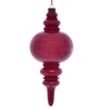 Vickerman MC197503 13" Red Wood Grain Finial Ornament