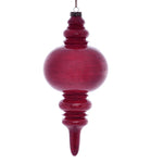 Vickerman MC197503 13" Red Wood Grain Finial Ornament