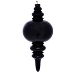 Vickerman MC197564 13" Moss Green Wood Grain Finial Ornament