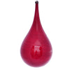 Vickerman MC197603 4" Red Wood Grain Teardrop Christmas Ornament Pack Of 2