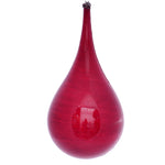 Vickerman MC197603 4" Red Wood Grain Teardrop Christmas Ornament Pack Of 2