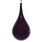 Vickerman MC197665 4" Burgundy Wood Grain Teardrop Christmas Ornament Pack Of 2