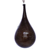 Vickerman MC197687 4" Pewter Wood Grain Teardrop Ornament