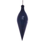 Vickerman MC197731 12" Midnight Blue Wood Grain Shuttle Ornament