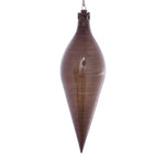 Vickerman MC197787 12" Pewter Wood Grain Shuttle Ornament
