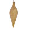 Vickerman MC197790 12" Tan Wood Grain Shuttle Ornament