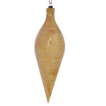Vickerman MC197790 12" Tan Wood Grain Shuttle Ornament