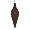 Vickerman MC197791 12" Brown Wood Grain Shuttle Ornament