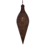 Vickerman MC197791 12" Brown Wood Grain Shuttle Ornament