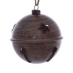Vickerman MC198087 3" Pewter Wood Grain Bell Ornament