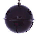 Vickerman MC198226 4.75" Plum Wood Grain Bell Ornament
