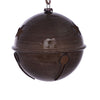 Vickerman MC198287 4.75" Pewter Wood Grain Bell Ornament