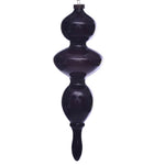 Vickerman MC198626 14" Plum Wood Grain Bubble Finial Ornament