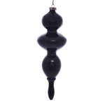 Vickerman MC198664 14" Moss Green Wood Grain Bubble Finial Ornament Pack Of 3