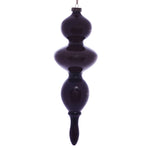 Vickerman MC198665 14" Burgundy Wood Grain Bubble Finial Ornament Pack Of 3